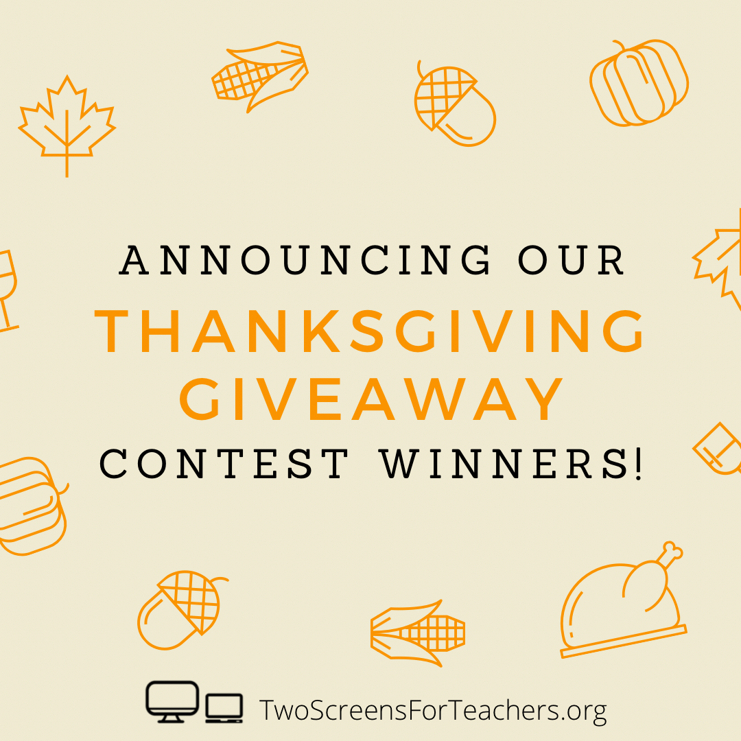 Announcing our Thanksgiving Giveaway Contest Winners